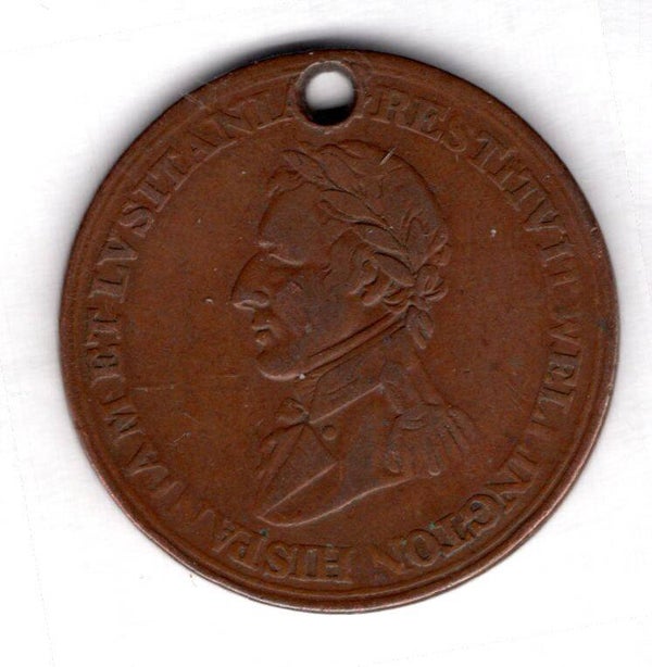 Duke of Wellington Token early 19th Century. Pierced.