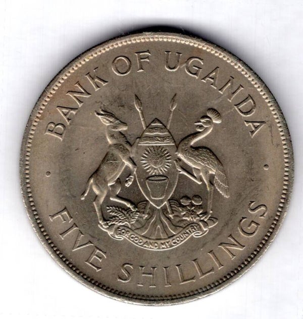Uganda. Five Shillings 1968.