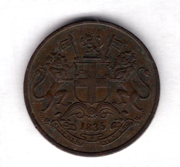 East India Company. 1/4 Anna 1835.              DY14829