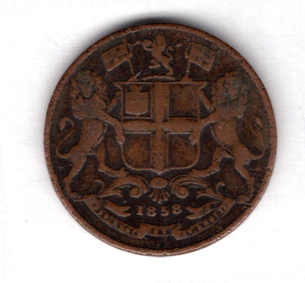 East India Company. 1/4 Anna 1858.