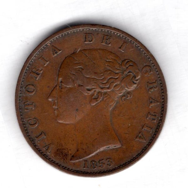 Victoria. Halfpenny 1853.    DY14898