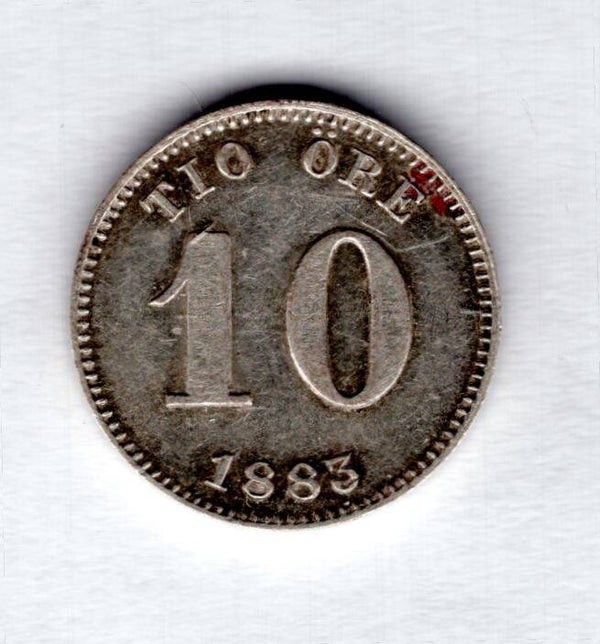 Denmark. 10 Ore 1883.