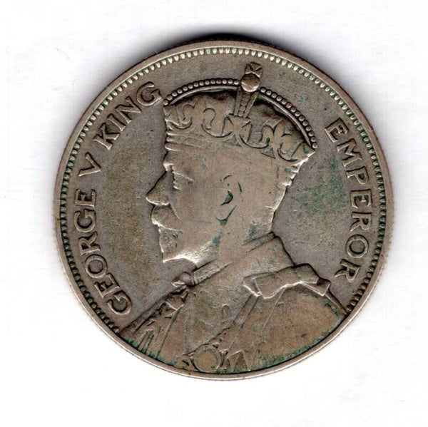 New Zealand. George V. Halfcrown 1934.