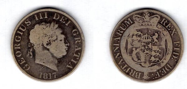 George III. Halfcrown. 1817.   dy14958