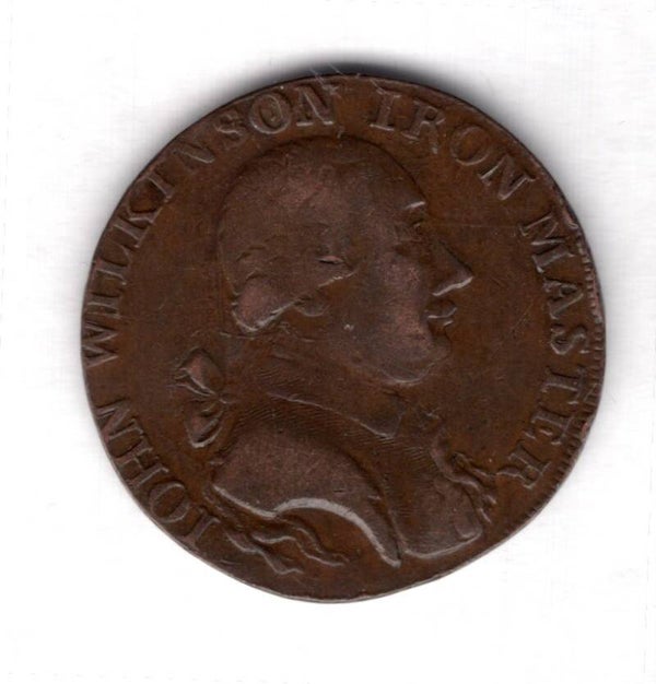 John Wilkinson Ironmaster Halfpenny 1790s.