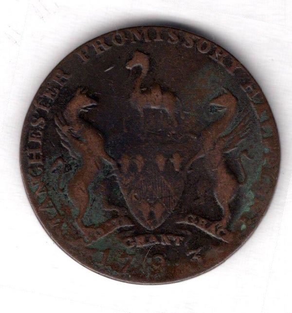 Fielding's Grocer's Manchester Halfpenny. 1793.