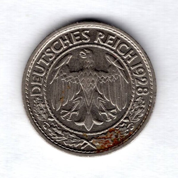 Germany. Reich. 50 Pfennig 1928A.   dy15242