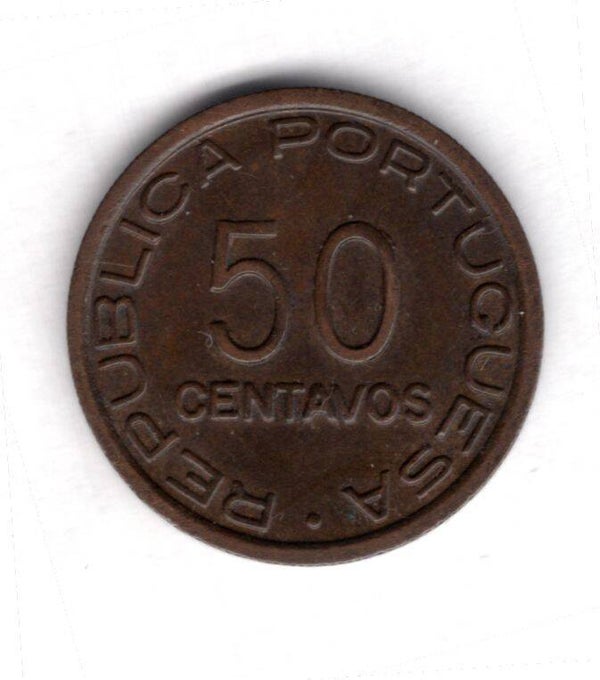 Mozambique. 50 Centavos 1945. AU.