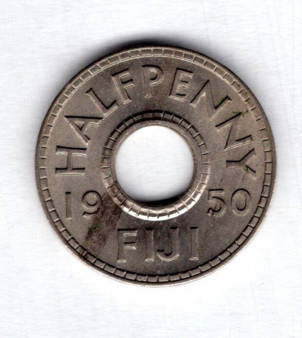 Fiji. Halfpenny 1950.  dy15407