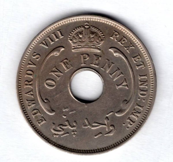 British West Africa. Edward VIII. Penny 1936H. DY15450