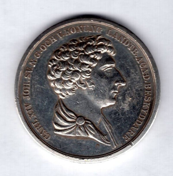 Sweden Carl XIV Silver Medallion.
