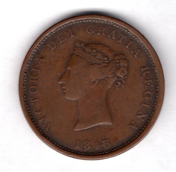 New Brunswick Penny Token 1843.       DY15500