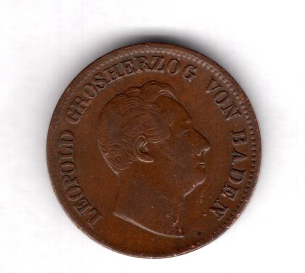 Baden. 1 Kreuzer 1852.   dy15529