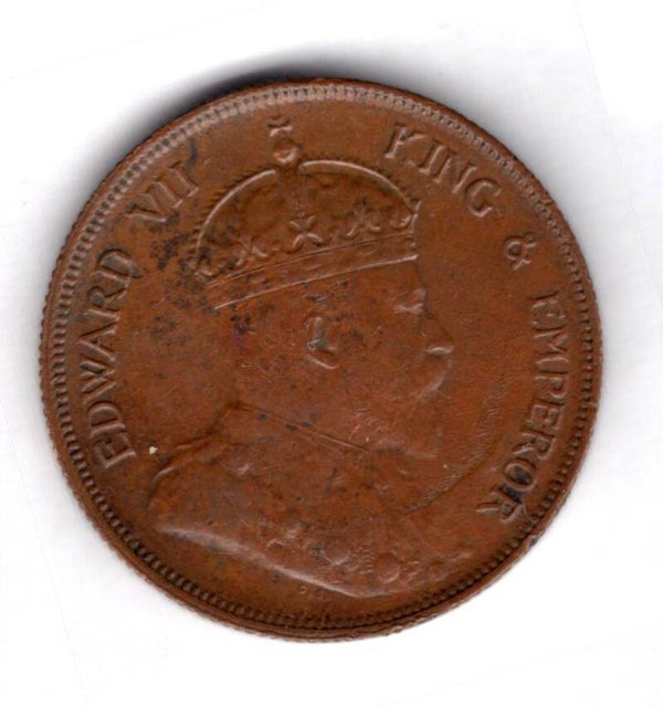 Straits Settlements. Cent 1908.