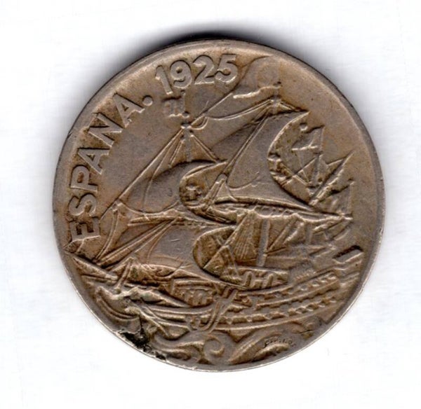 Spain. 25 Centimos. 1925.  dy15619