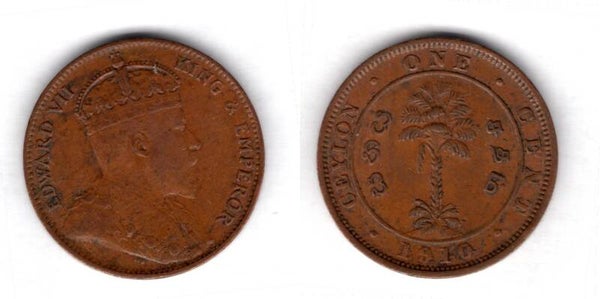 Ceylon. One Cent 1910.  dy15631