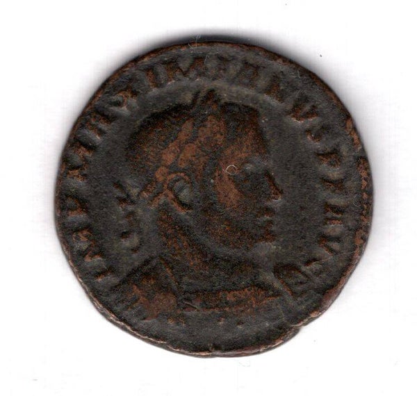 Maximianus. Bronze. Genius Standing. AD 306-308.