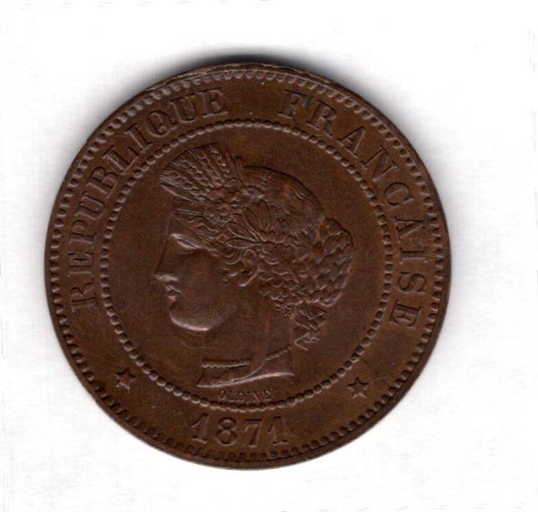 France. 5 Centimes 1871A.