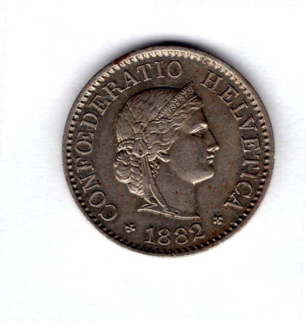 Switzerland. 5 Rappen 1882.   dy15696
