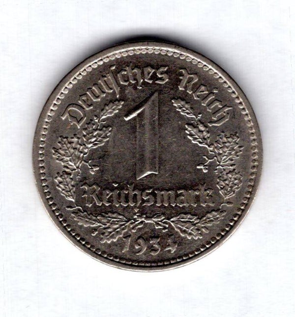 Germany. Reichsmark 1934F.