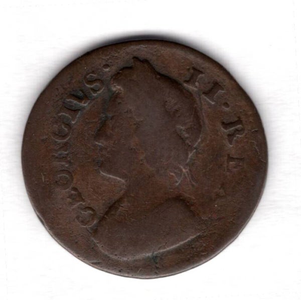 George II. Farthing 1736.