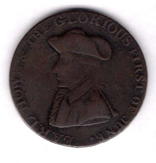 Earl Howe Halfpenny C.1794.   DY15711