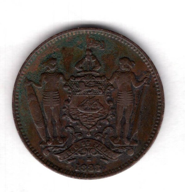 British North Borneo. Cent 1888H.