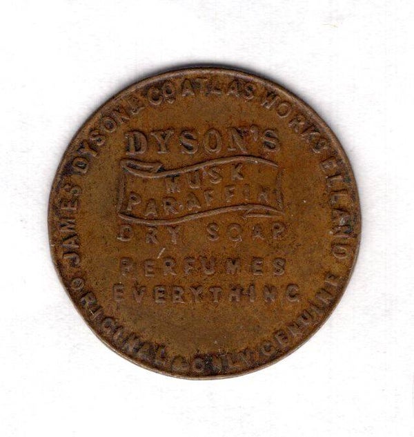 James Dyson. Paraffin, Dry Soap etc. Trade Token.