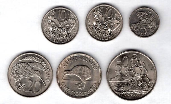 New Zealand. High grade group (6) 1964-2000.