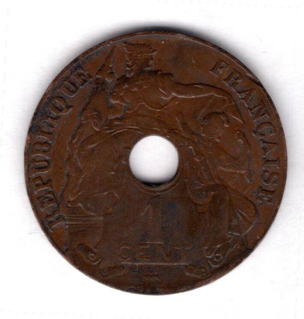 French Indo China Centime 1923.   dy16032
