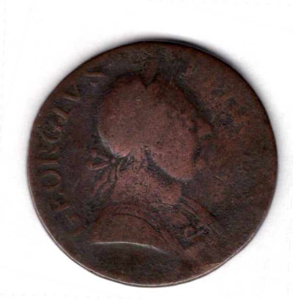 George III. Halfpenny 1770s.