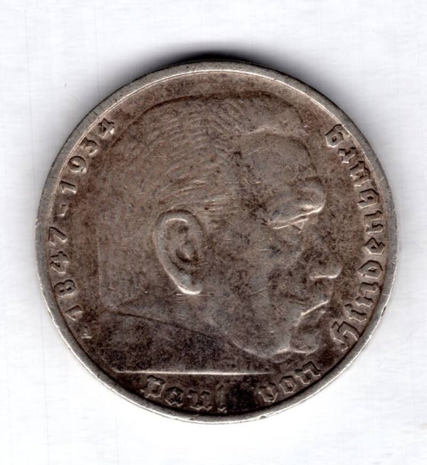 Germany. 5 Reichsmark 1935A.   dy16058