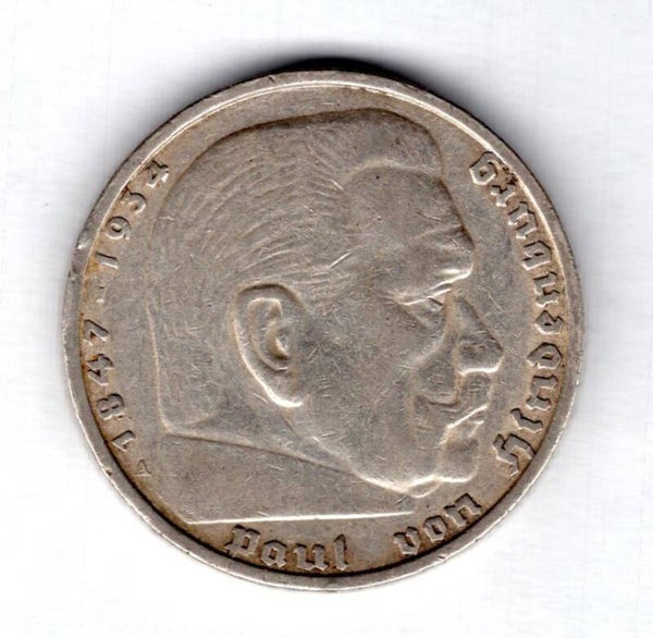 Germany. 5 Reichsmark 1935A.    DY16104