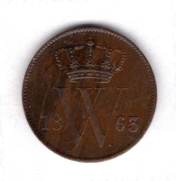 Netherlands. 1 Cent 1863.  dy16130