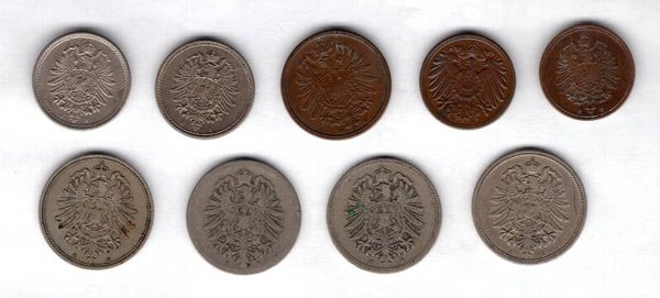 Germany. 9 Munze, Bessere Datierungen/Münzzeichen. DY16134