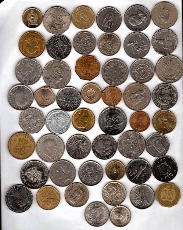 50 World Coins. DY16137