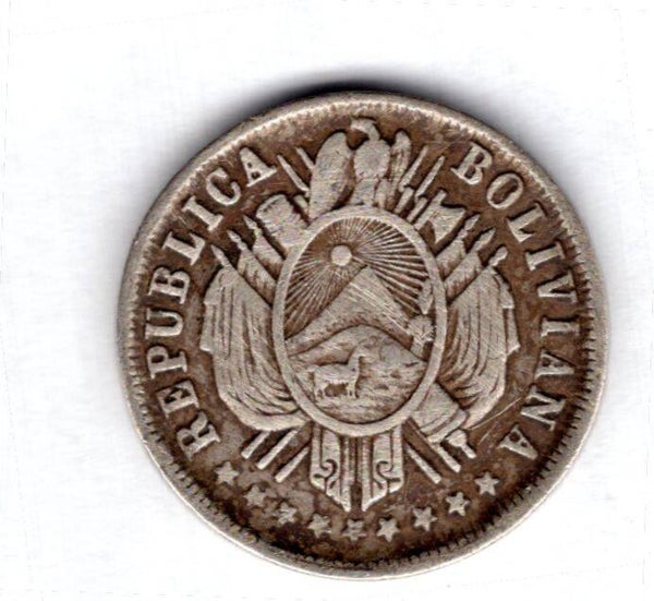 Bolivia. 20 Centavos 1883.