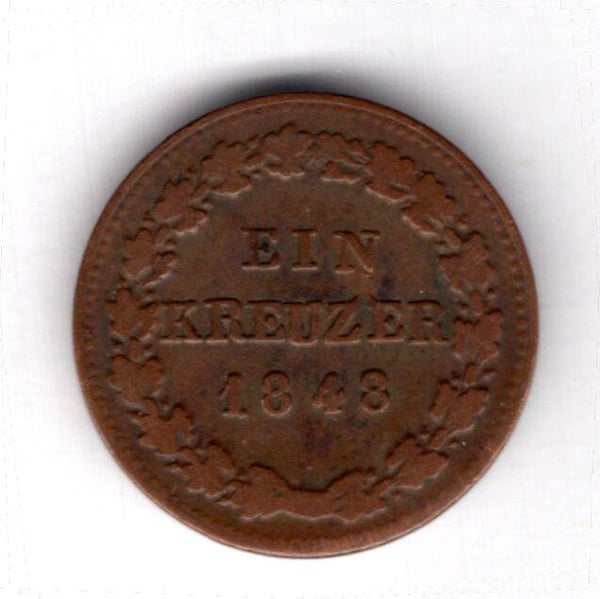 Nassau. Kreuzer 1848.