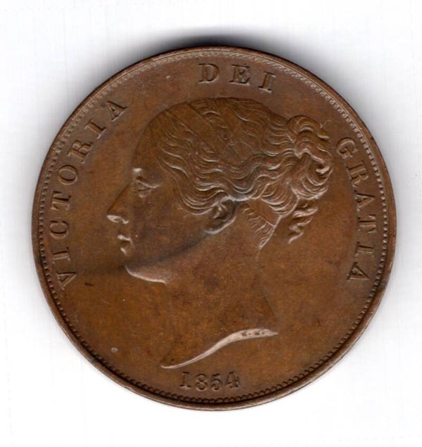 Victoria. Penny 1854. GEF/AU.       dy16216