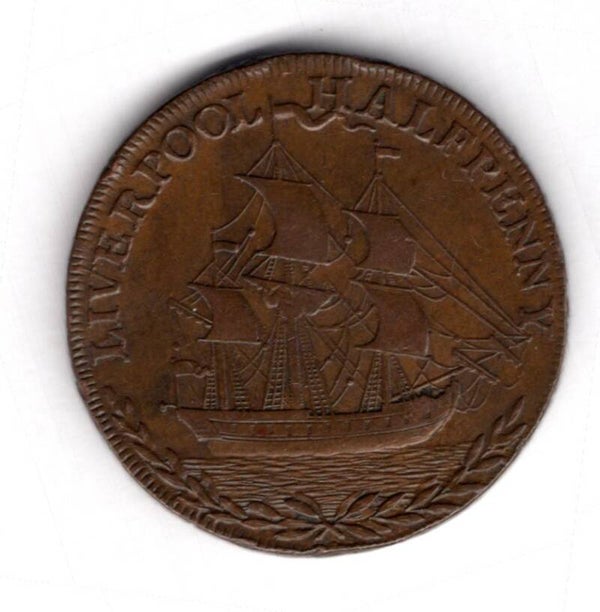 Liverpool Halfpenny 1791.