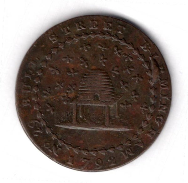 Donald & Co Stocking Manufactures Birmingham Halfpenny 1792.