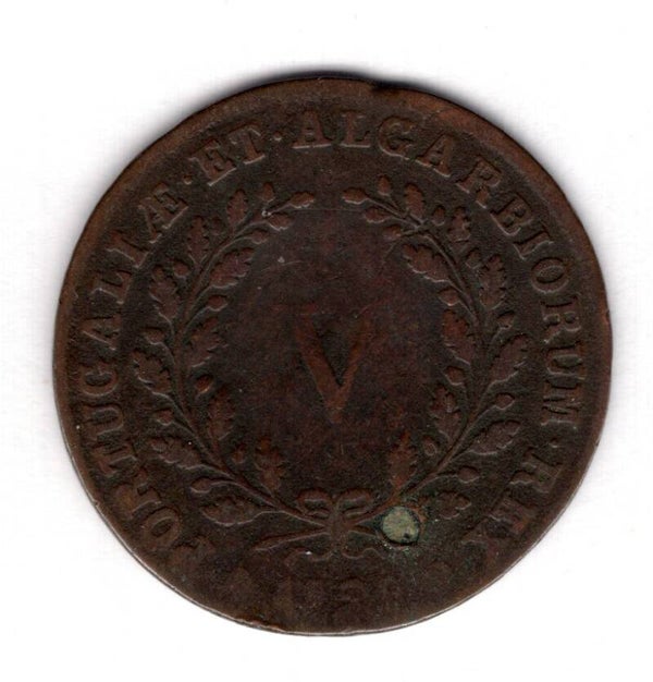 Portugal. Michael 1. 5 Reis 1829.