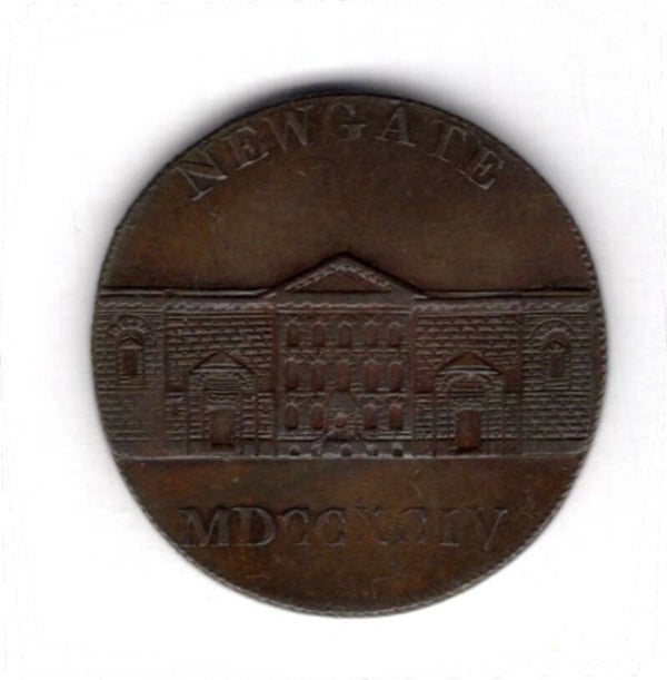 Newgate London Halfpenny 1794.