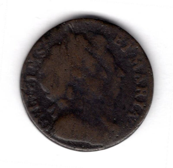 William & Mary 1/4d, 1694. Missing second U, crossbar   DY16386