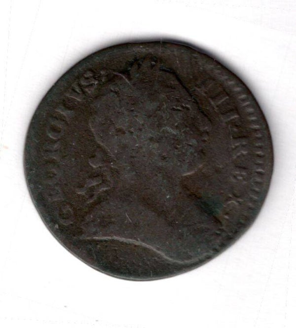 George III. Farthing 1773 Poor.  dy16402