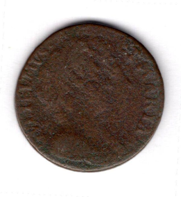 William & Mary. Farthing 1694,Poor, but without crossbars on reverse As'. DY16420