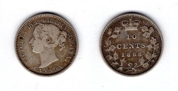 Canada. 10 Cents 1888.  dy16427