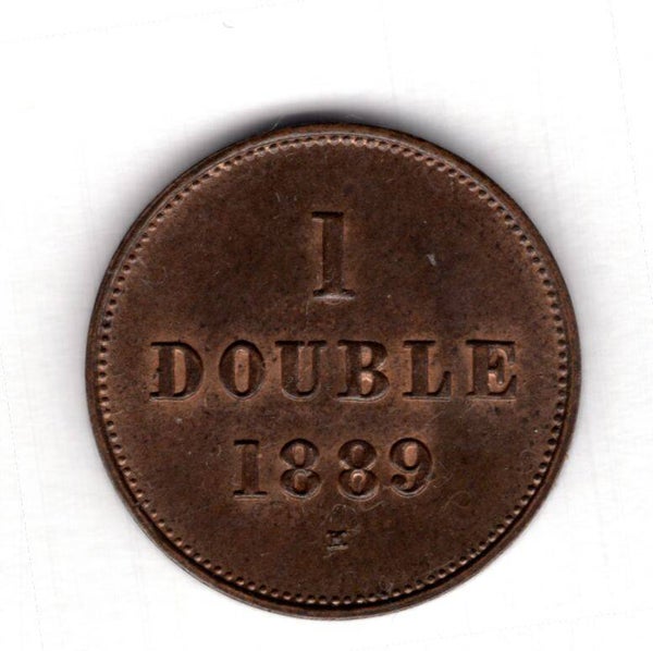 Guernsey. 1 Double 1889H.