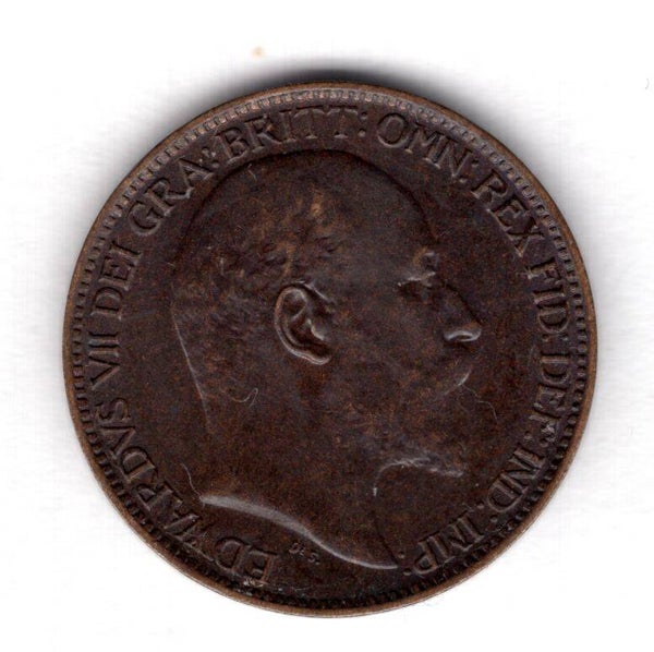 Edward VII. Farthing 1905. GEF.
