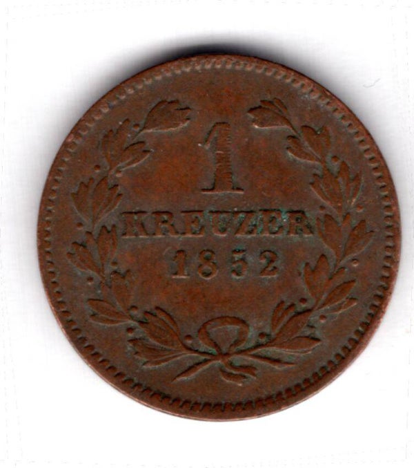 Baden. Kreuzer 1852.
